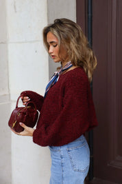 Tas Mini Wave Bordeaux