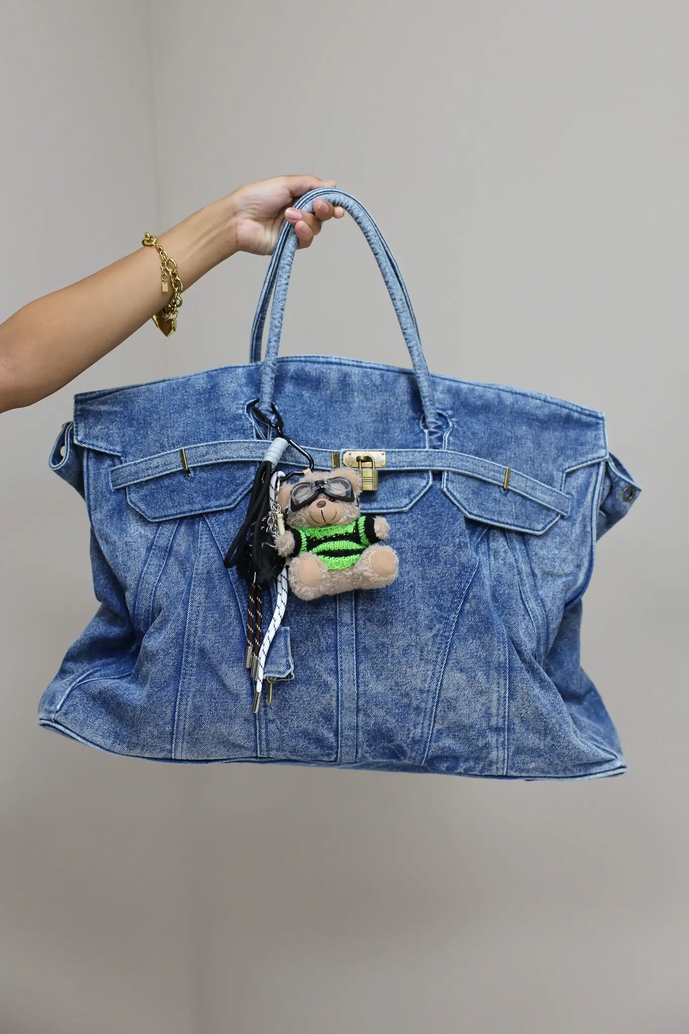 Weekend Tas Denim Blauw