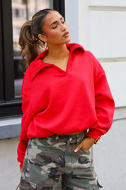 Sweater Ballon Fit Rood