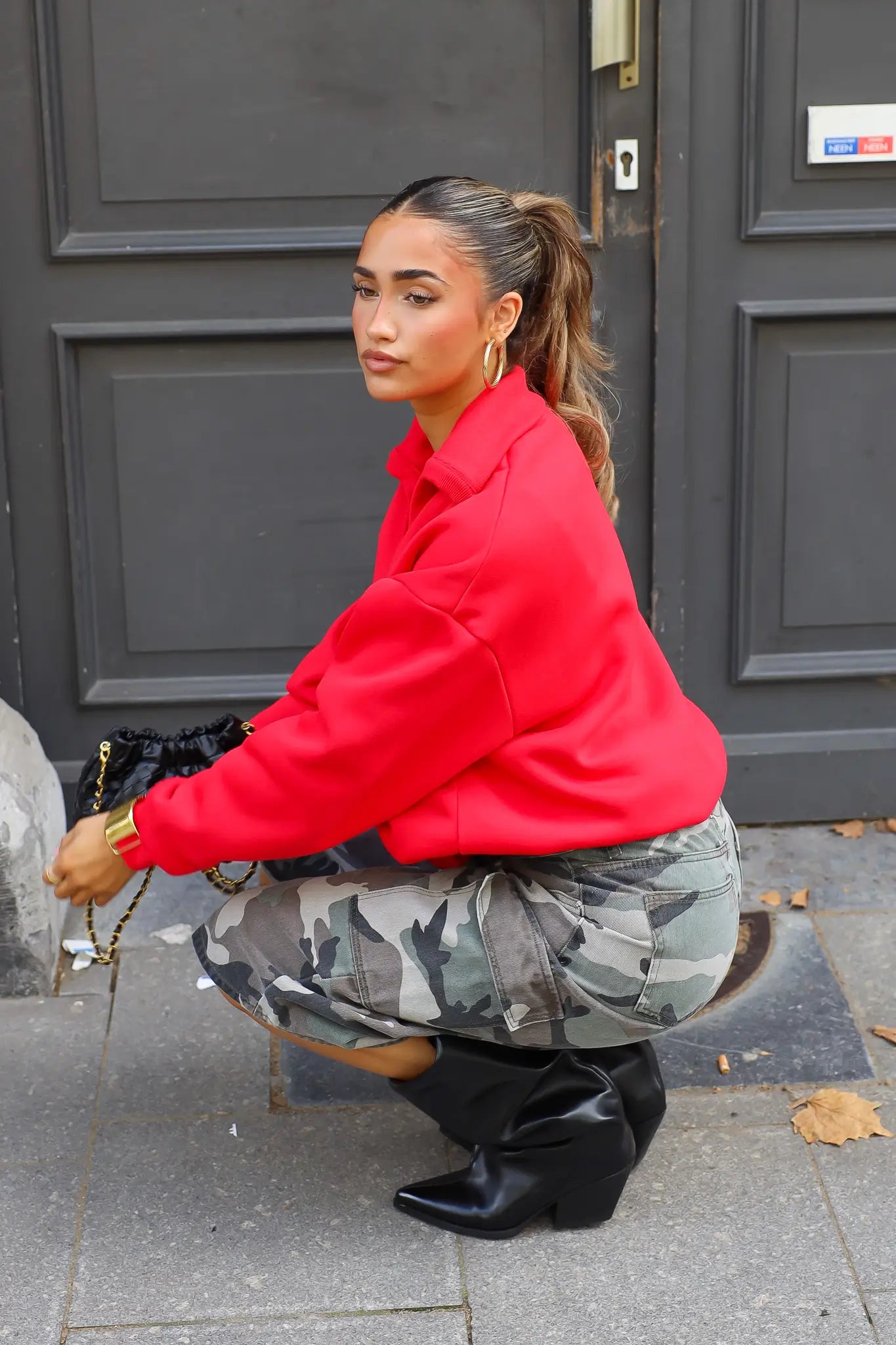 Sweater Ballon Fit Rood