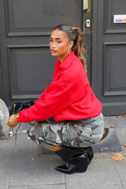 Sweater Ballon Fit Rood