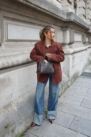 Leren Tas Maddie Bruin