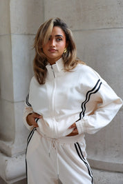 Vest Strepen Beige