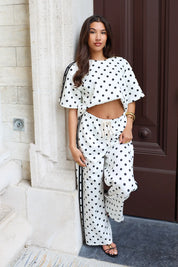 T-Shirt Polka Dot Wit
