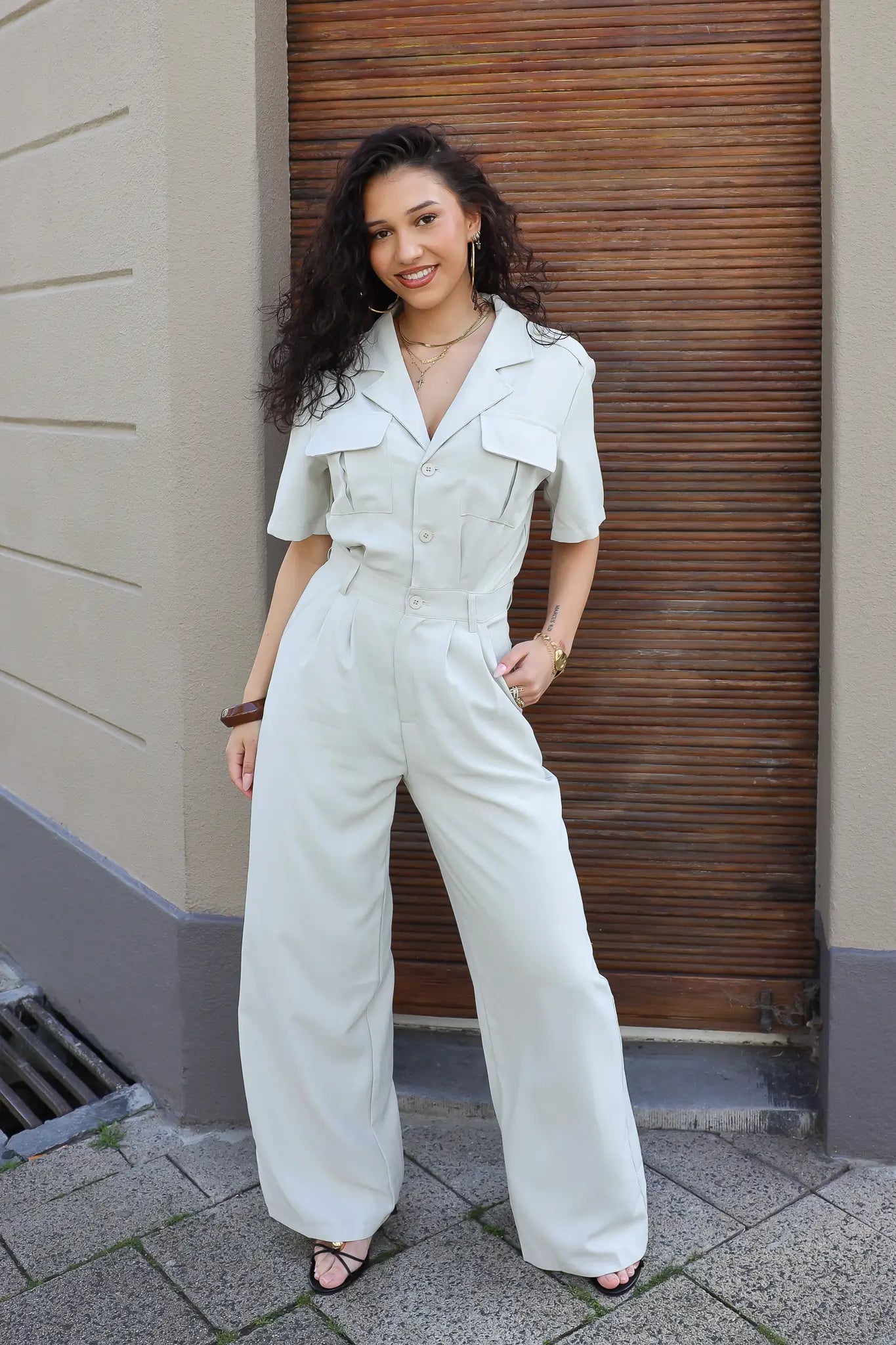 Jumpsuit Casual Beige