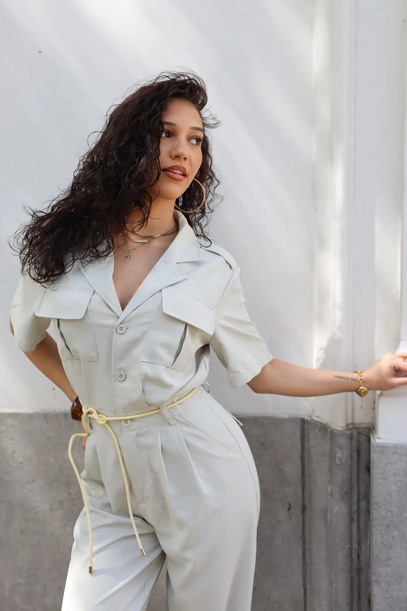 Jumpsuit Casual Beige