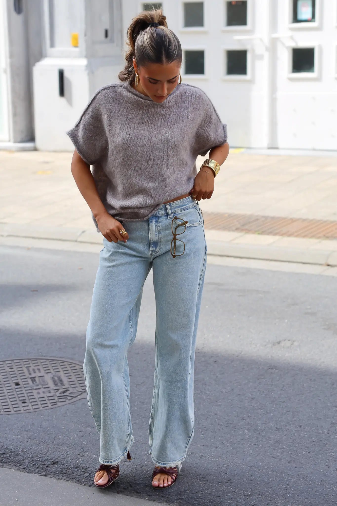 Baggy Ballon Fit Mid Waist Jeans 3968