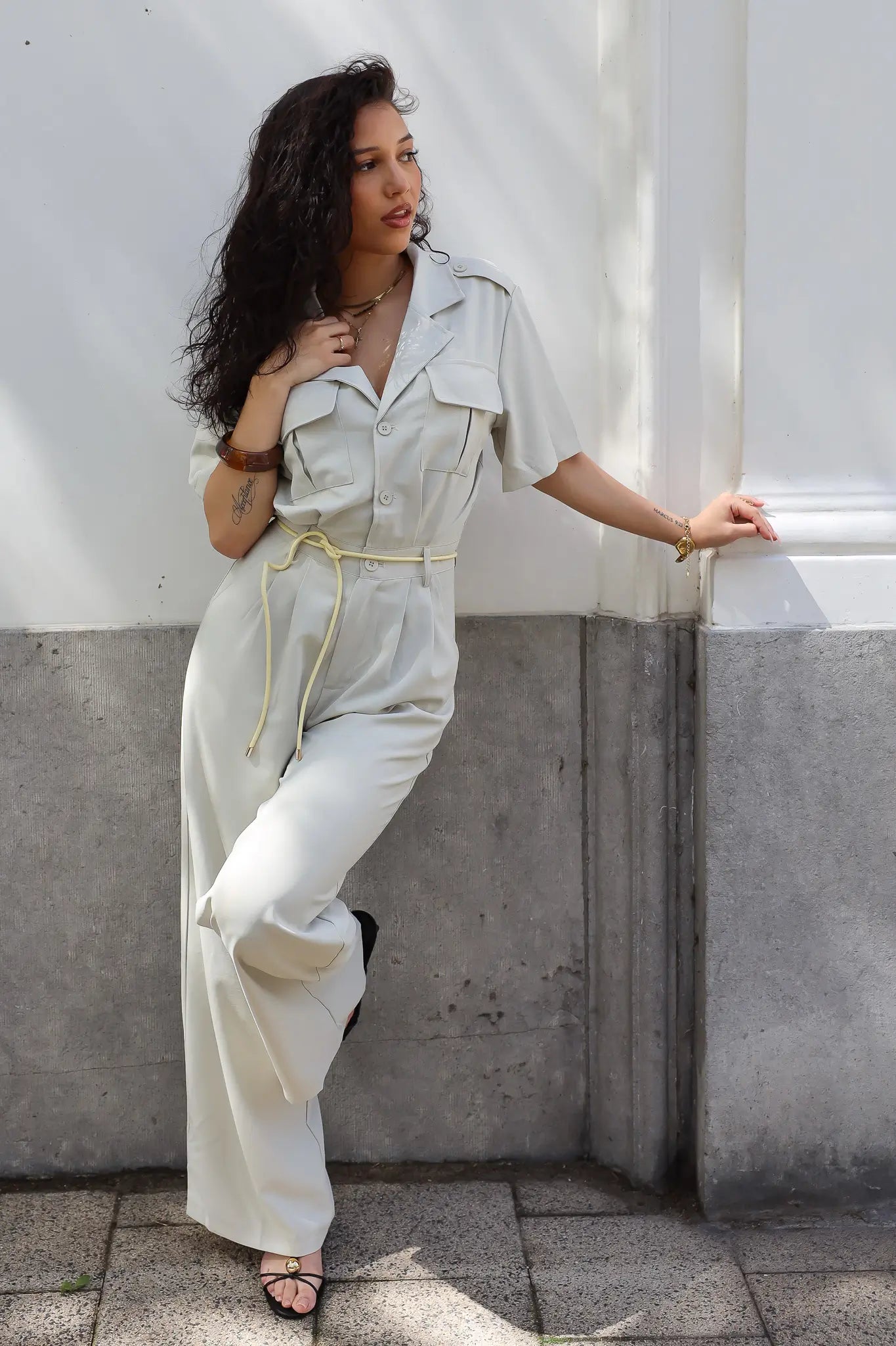 Jumpsuit Casual Beige