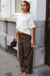 Cargo Pantalon Donker Bruin
