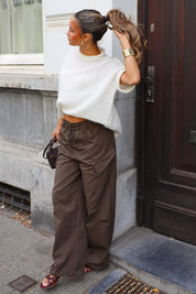 Cargo Pantalon Donker Bruin