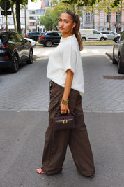 Cargo Pantalon Donker Bruin