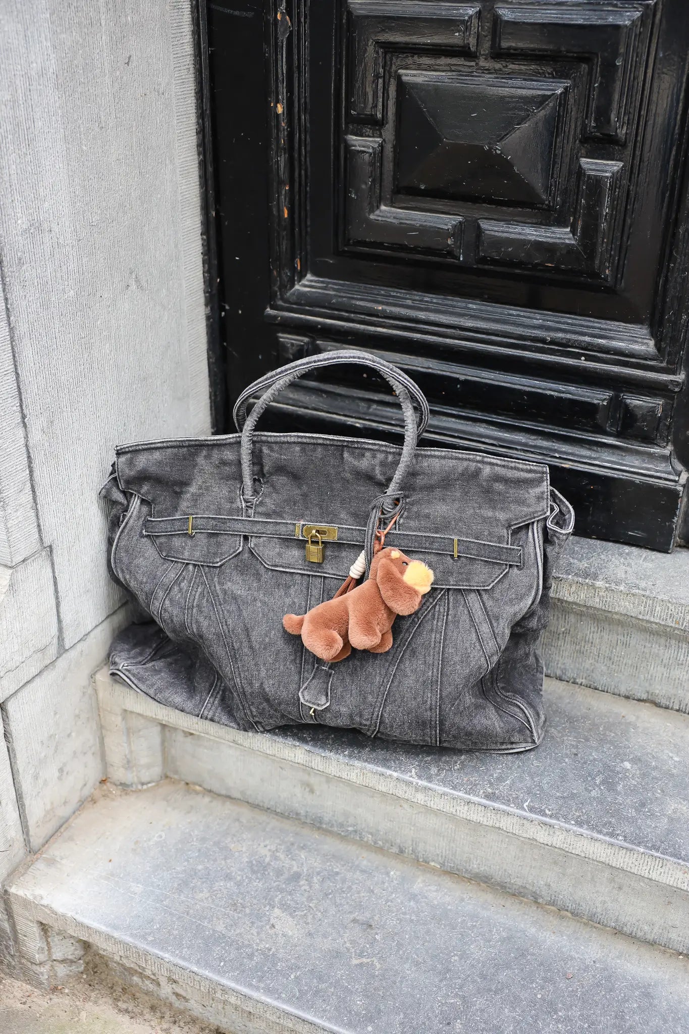 Weekend Tas Denim Donker Grijs