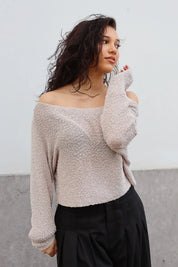 Trui Cropped Fit Taupe