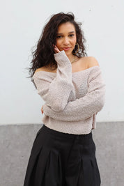 Trui Cropped Fit Taupe