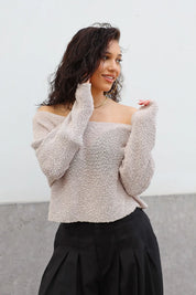 Trui Cropped Fit Taupe