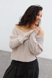 Trui Cropped Fit Taupe