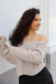 Trui Cropped Fit Taupe