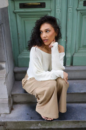 Trui Cropped Fit Beige