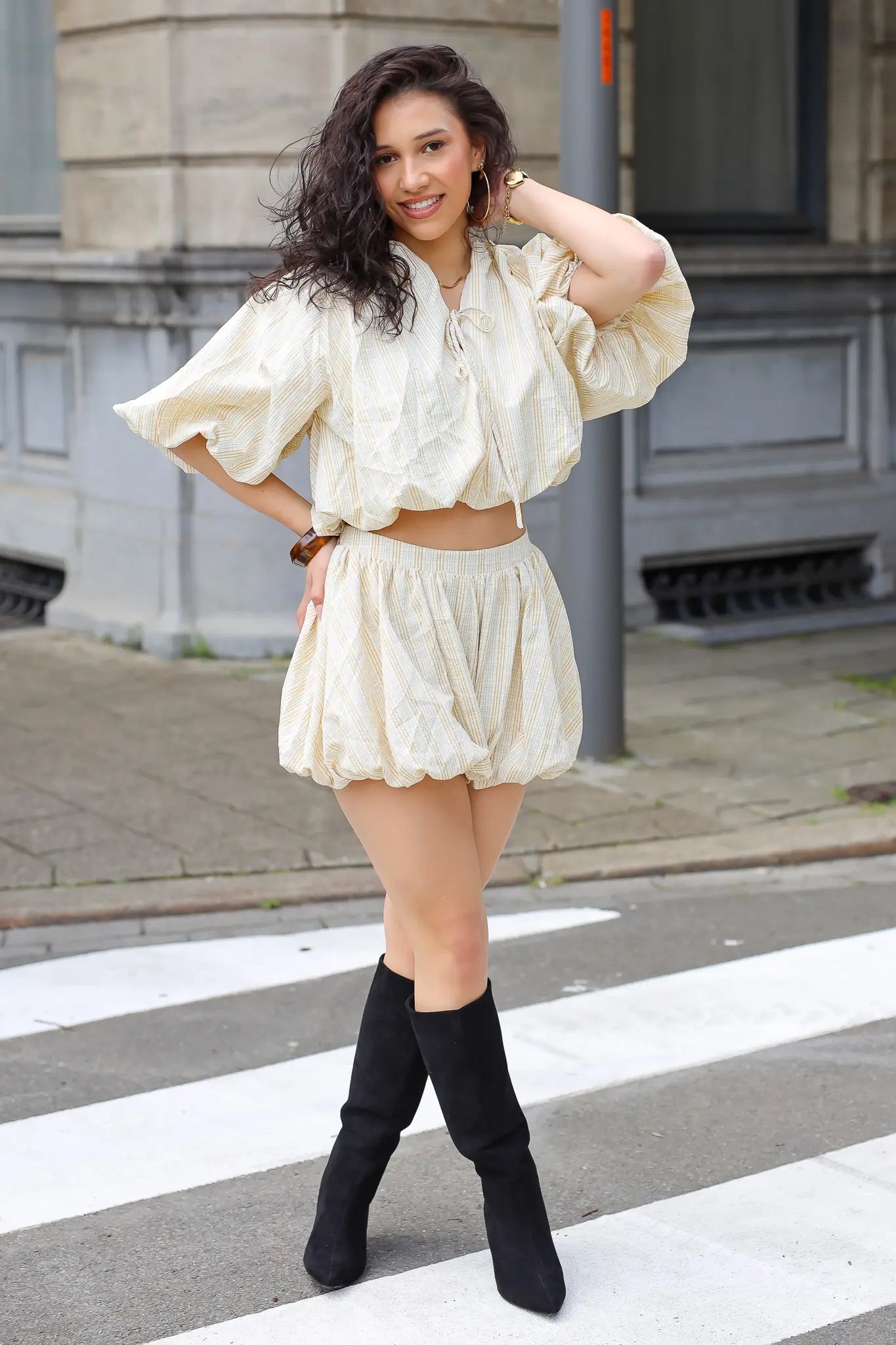 Ballon Skort Ruit Geel