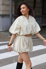 Ballon Skort Ruit Geel