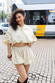Ballon Skort Ruit Geel