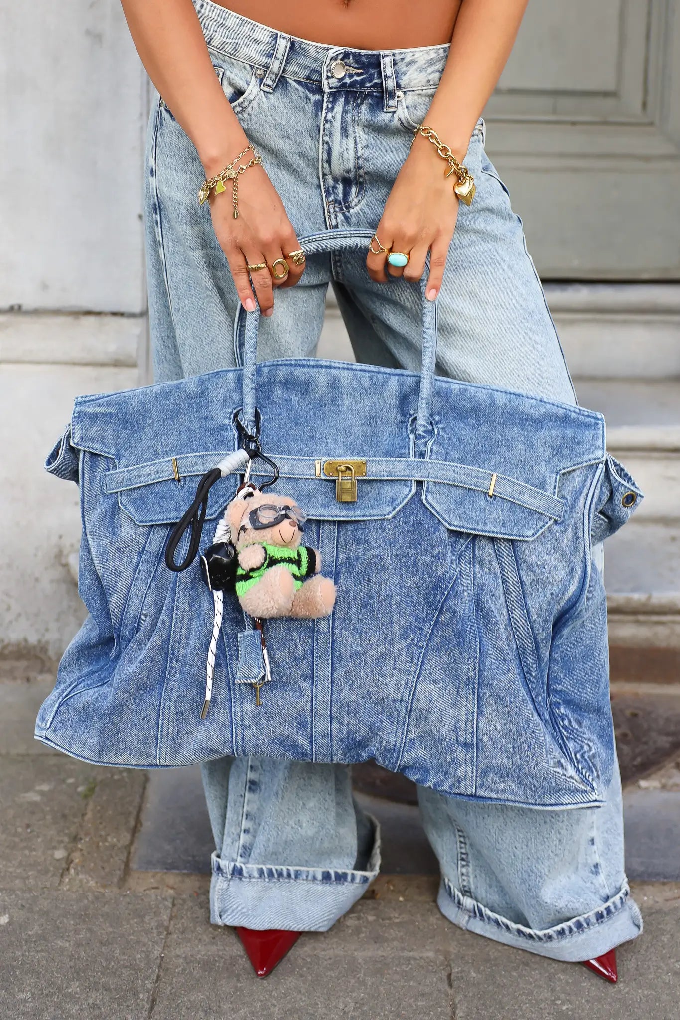 Weekend Tas Denim Blauw