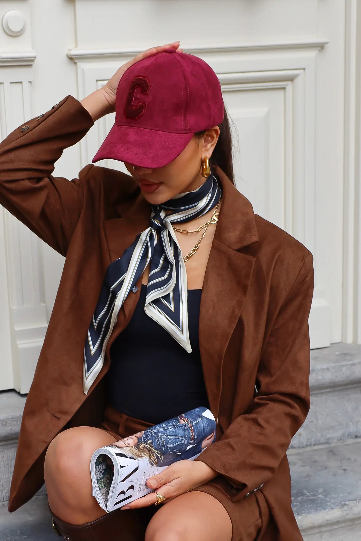 Pet C Suède Bordeaux