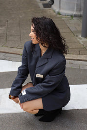Atelier Series Reworked Blazer Designer Detail Grijs