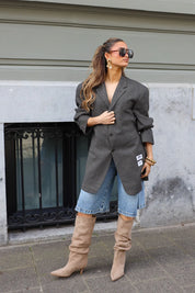 Atelier Series Reworked Designer Blazer Grijs