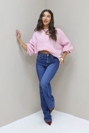 Extra Tall Flare Stretch Jeans Blauw 3229