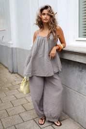 Top Mousseline Taupe
