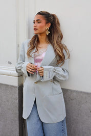 Atelier Series Reworked Designer Blazer Licht Grijs