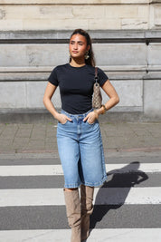 T-Shirt Soft Seamless Zwart