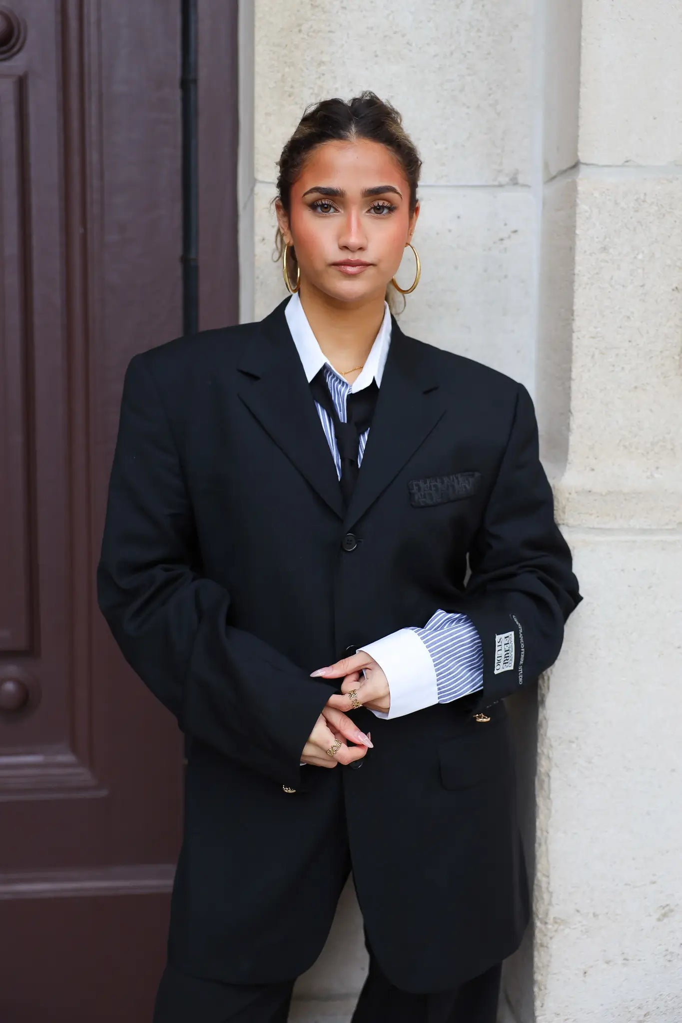 Atelier Series Reworked Designer Blazer Zwart