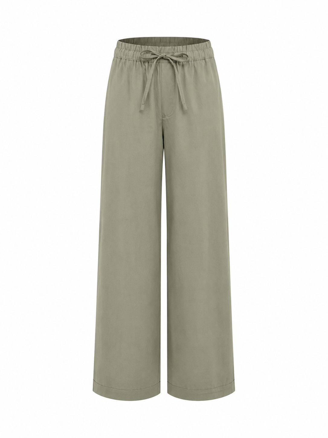 Wide Leg Pantalon Khaki