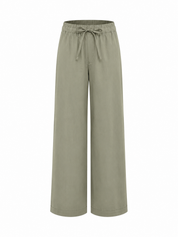 Wide Leg Pantalon Khaki