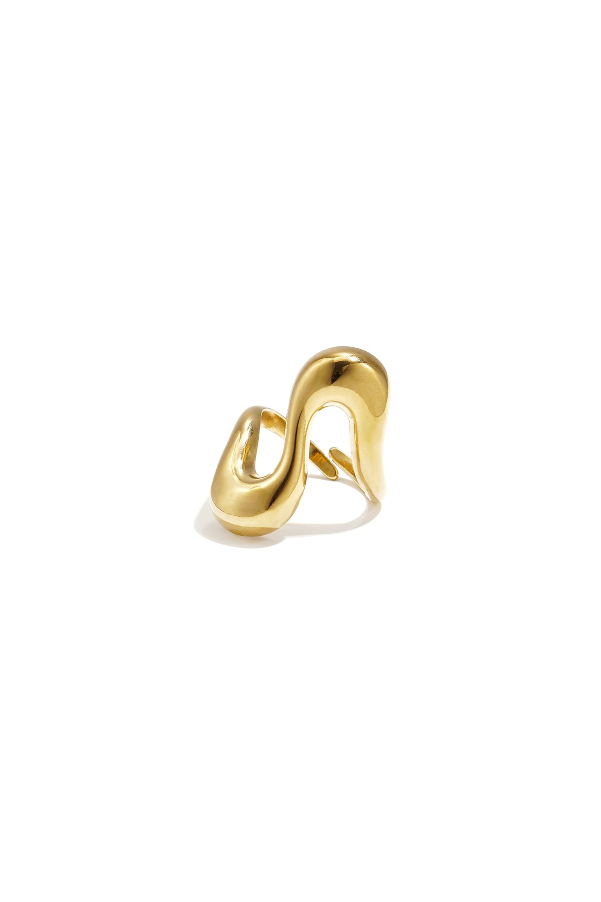 Ring Wavy Goud