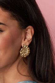 Oorbellen Spiraal Schelp Goud