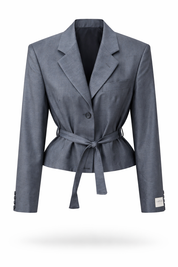 Atelier Series Reworked Blazer Cropped Blauw