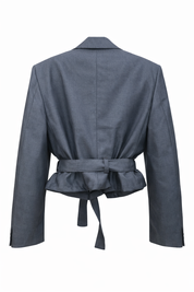 Atelier Series Reworked Blazer Cropped Blauw