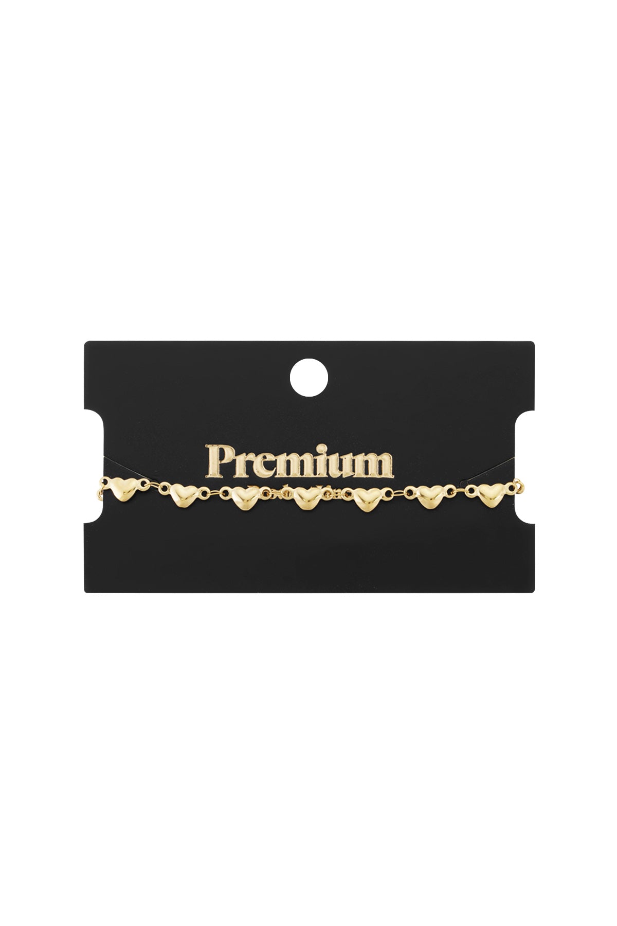 Armband multi heart goud stainless steel waterproof Yehwang Ladylike Fashion