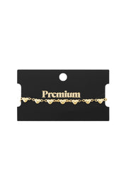 Armband multi heart goud stainless steel waterproof Yehwang Ladylike Fashion