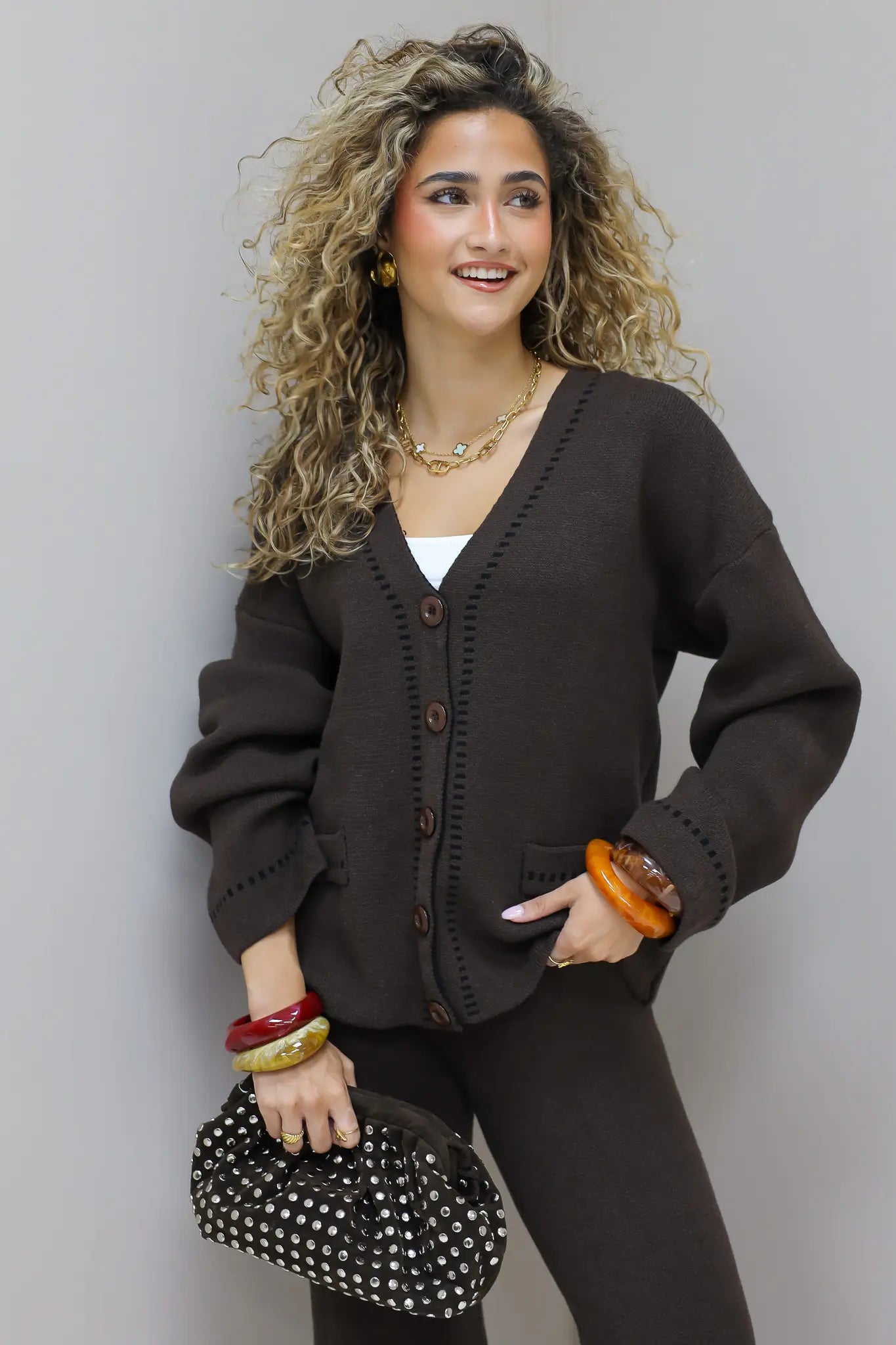 Armband plastic olijf groen resin dames armband