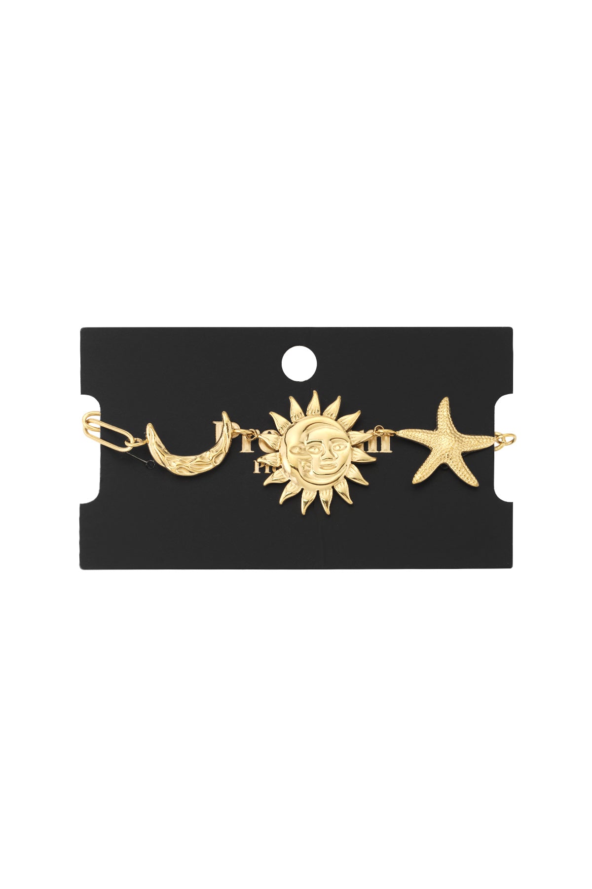 Armband zon maan ster goud stainless steel waterproof Yehwang Ladylike Fashion