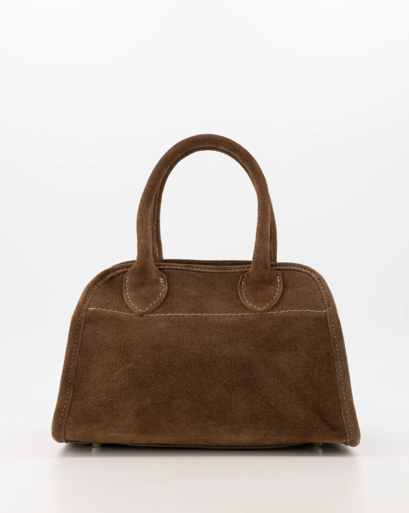 Baby merlot suede schoudertassen taupe leren dames tas