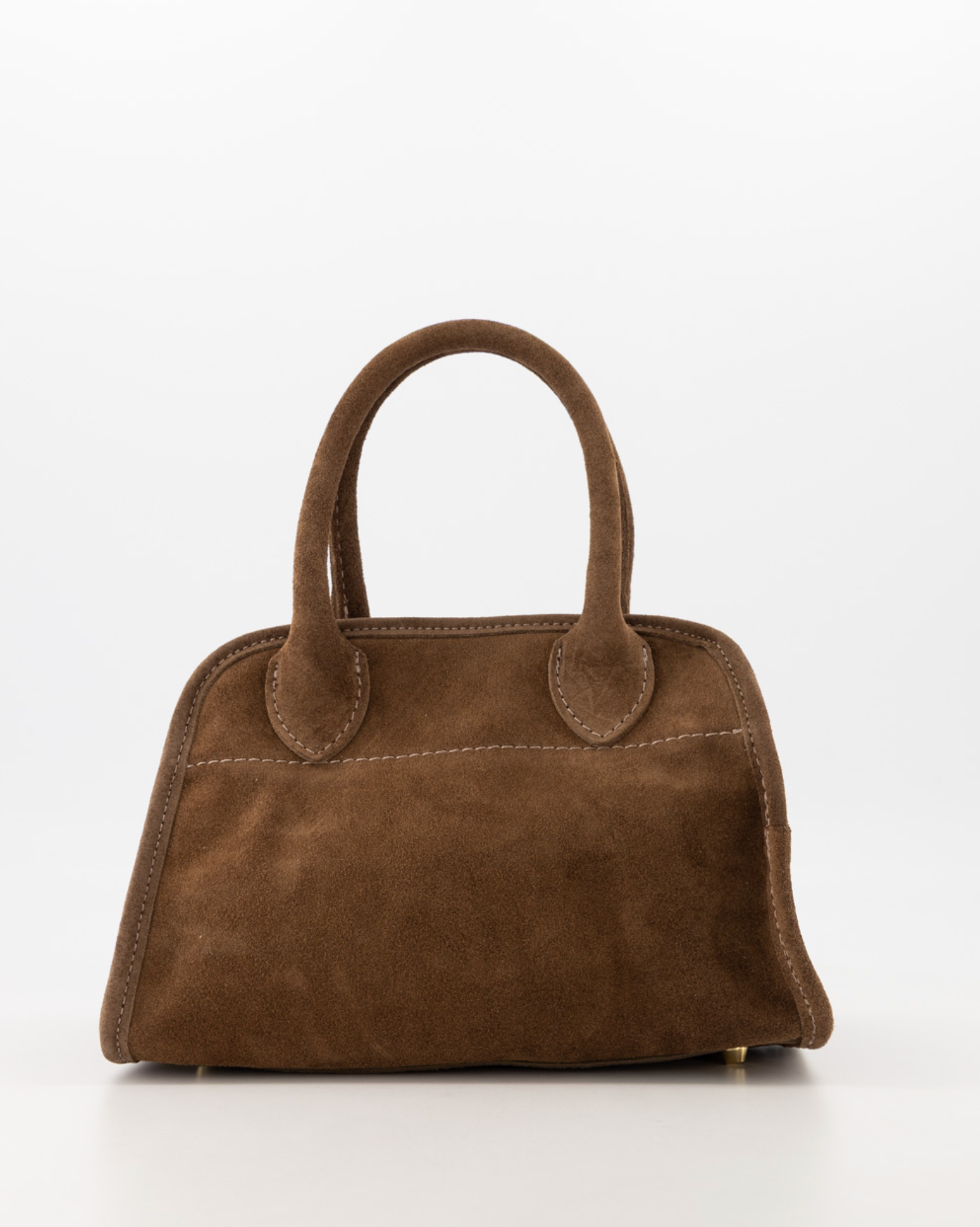 Baby merlot suede schoudertassen taupe leren dames tas