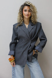 Blazer Getailleerd Grijs