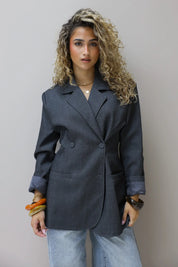 Blazer Getailleerd Grijs