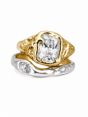 Ring Set Statement Goud/Zilver