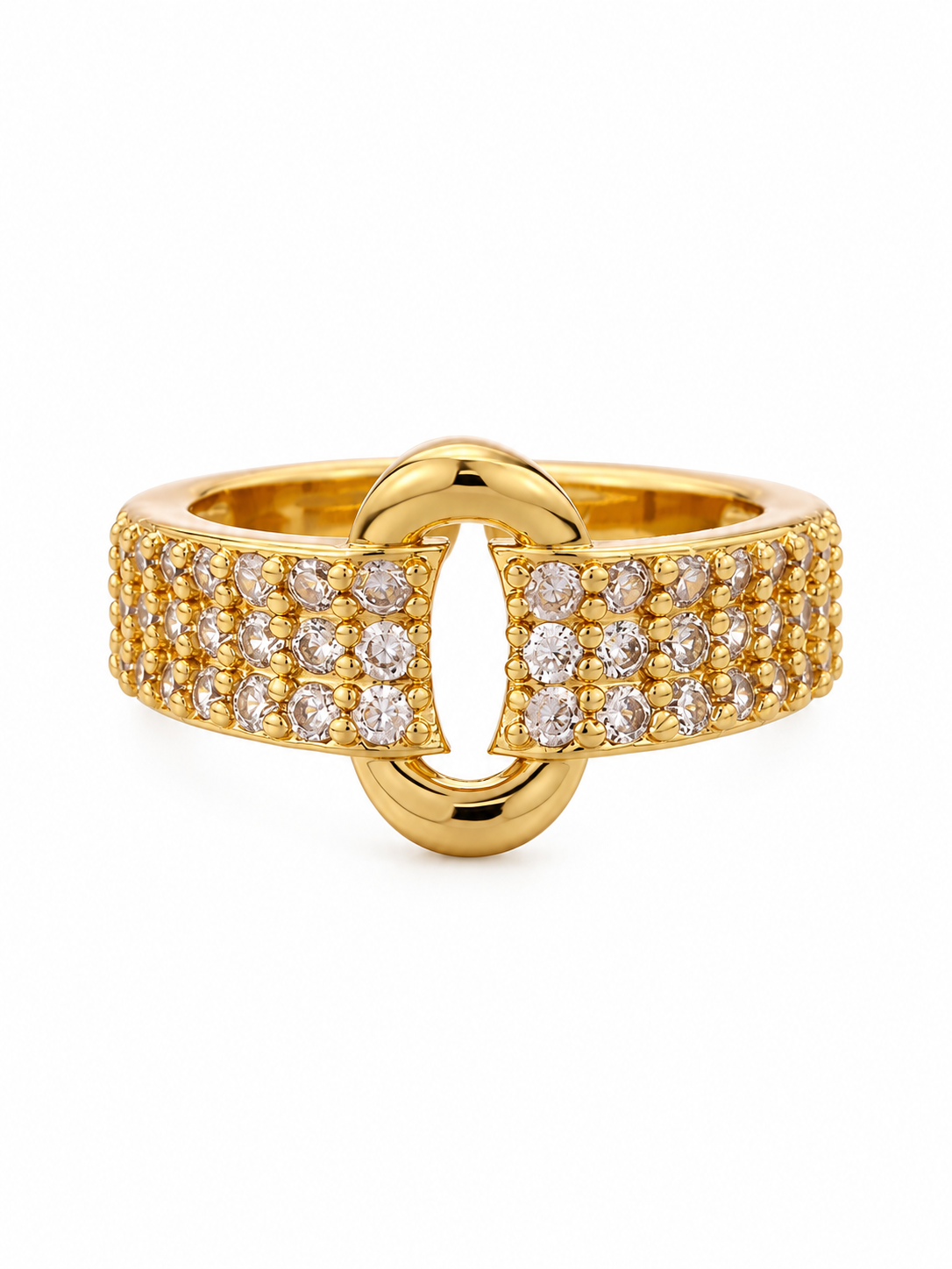 Ring Halo Sparkle Goud